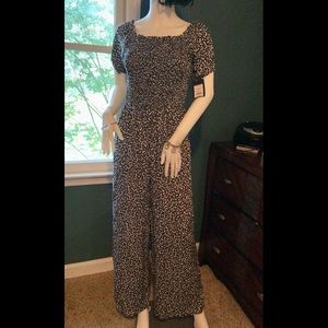 NWT black and white jumpsuit